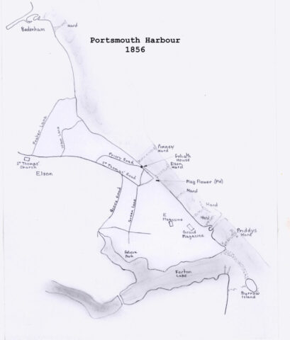 Map of Hardway 1856