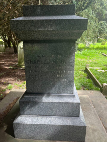 Charles Mumby's memorial